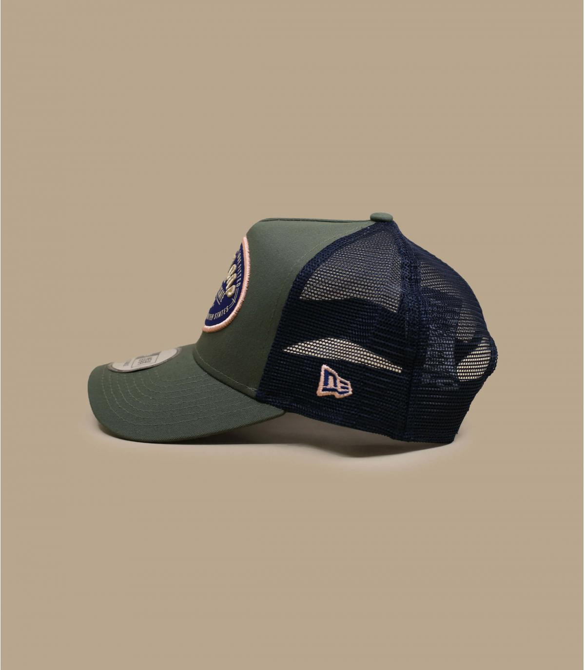 green New Era trucker Trucker US Flag Pack olive New Era Headict